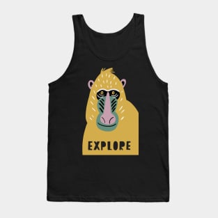 Explore Baboon Tank Top